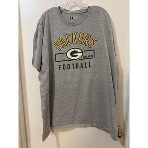 NFL Team Apparel Green Bay Packers Gray 3XL Shirt Football NFL Official